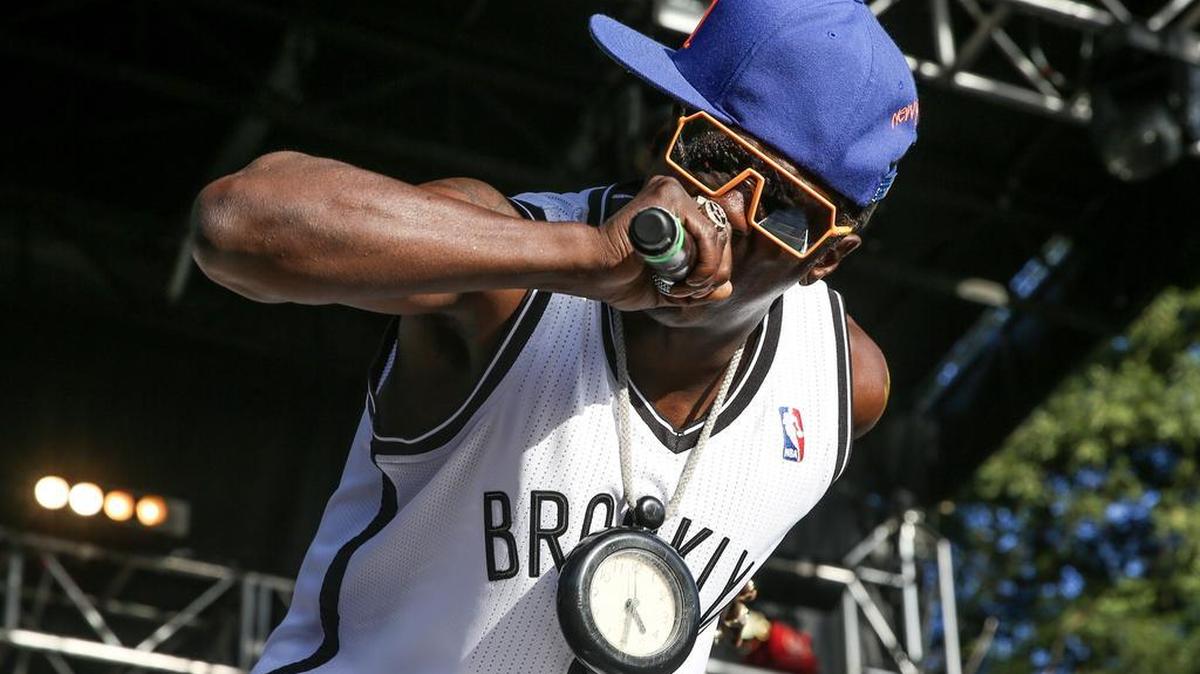Flavor Flav of Public Enemy performs at the 2015 BottleRock Napa Valley Music Festival.
