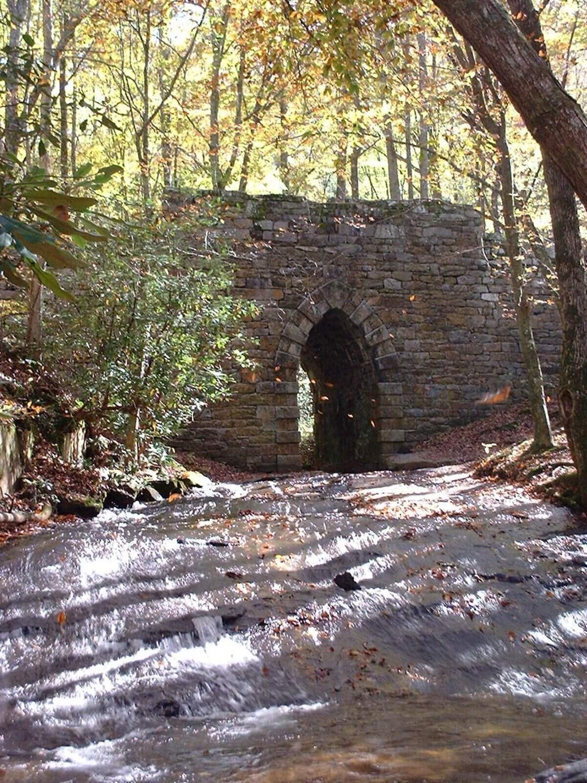 Historians believe that Poinsett Bridge — the oldest surviving bridge in South Carolina — was designed by architect Robert Mills, who also designed the Washington Monument and the S.C. State House. The bridge is located in Jones Gap State Park.