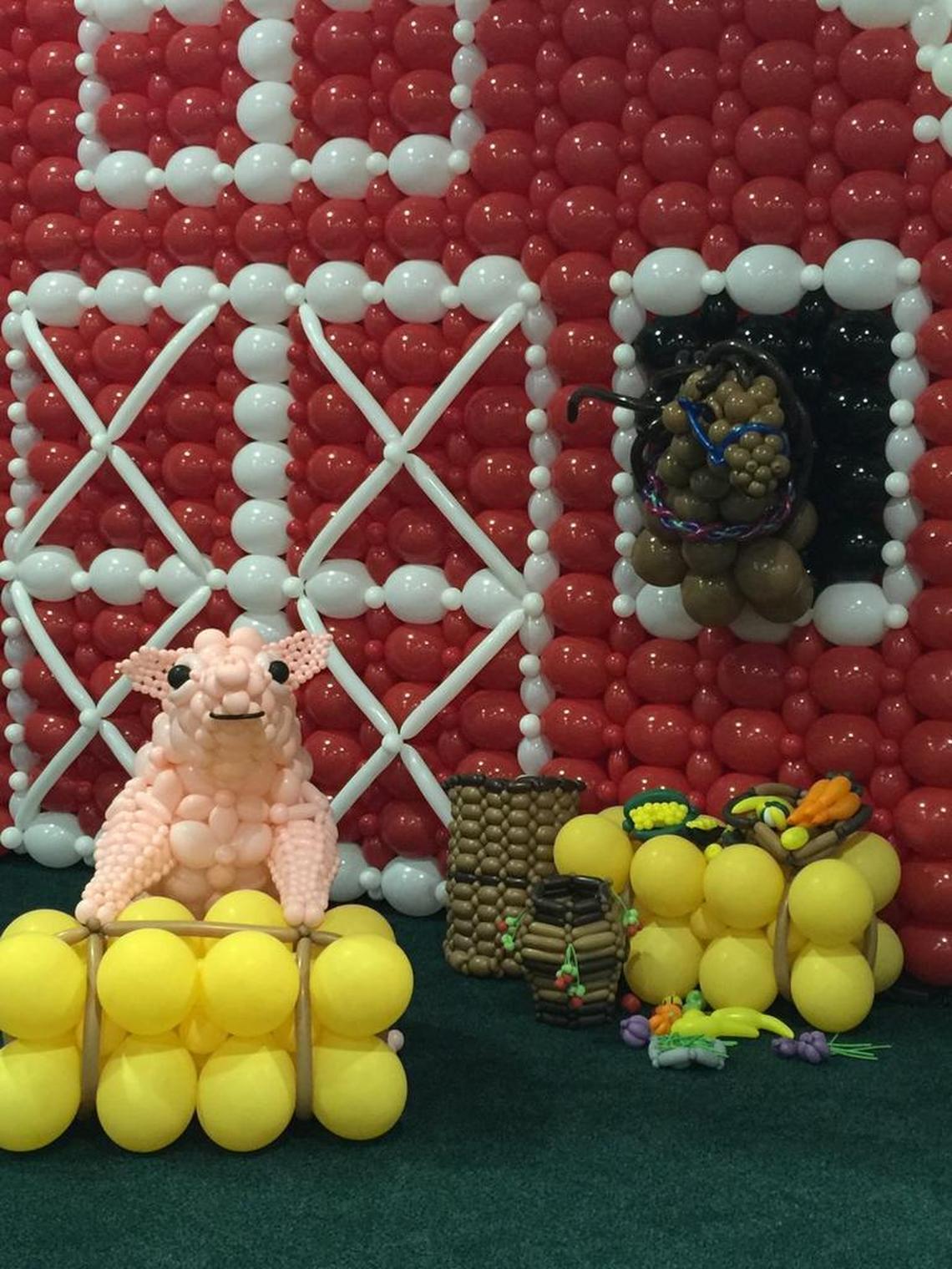 Balloonopolis creates a scene with more than 10,000 balloons over the course of the fair.