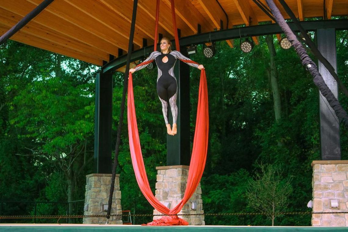 Soda City Cirque performed at the Icehouse Amphitheater in Lexington.