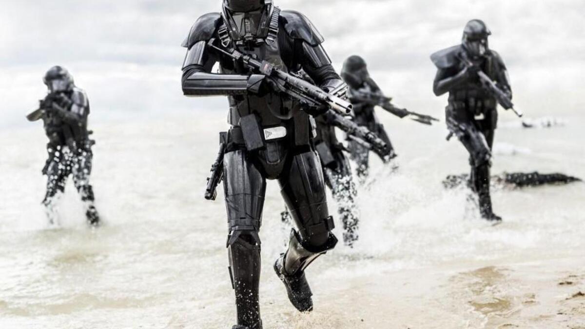 Death troopers in “Rogue One: A Star Wars Story.”