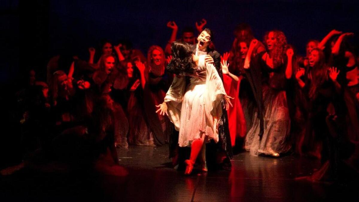 A scene from Columbia City Ballet’s “Dracula: Ballet with a Bite.”