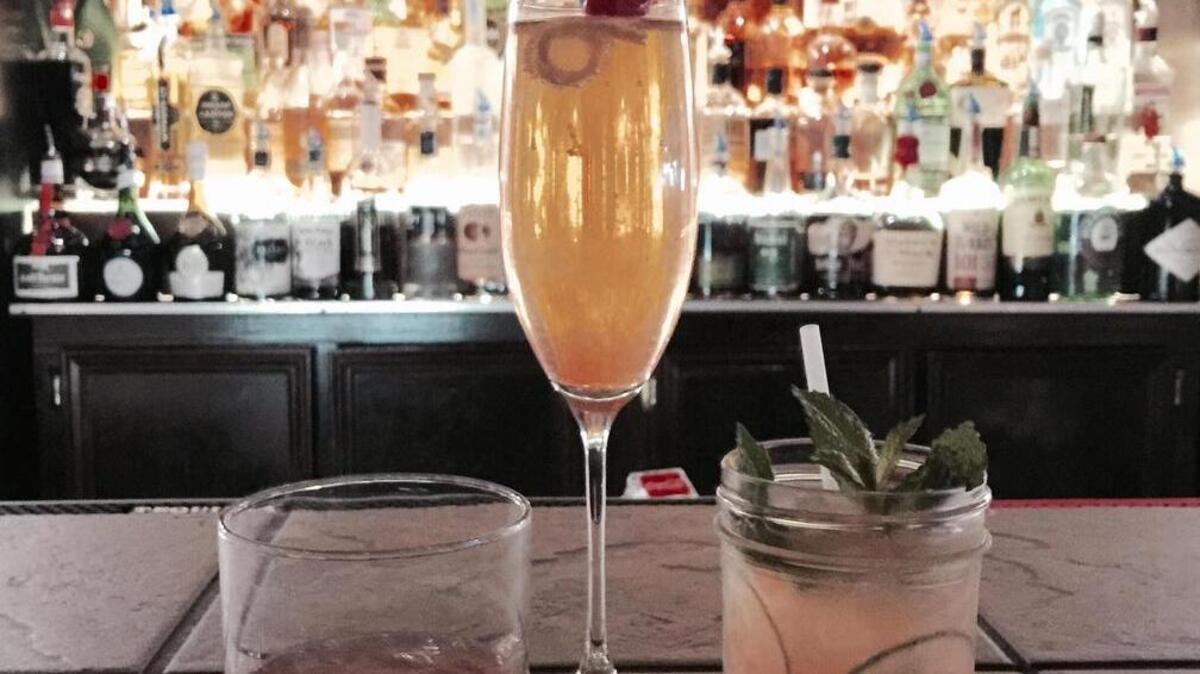
Speakeasy drinks, from left, The Old Fashioned, French 75 and The Mason Dixon.
