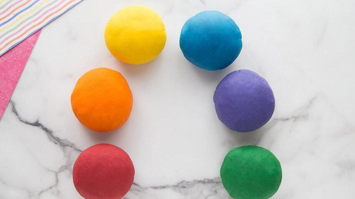 Spend your morning molding homemade play dough at home.