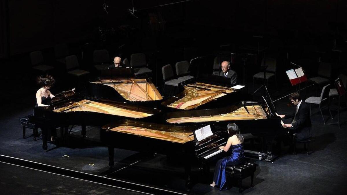 Pianists perform at a past Southeastern Piano Festival in Columbia.