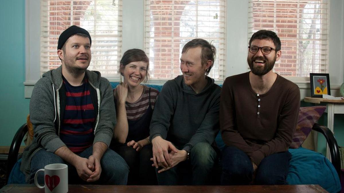 The band Those Lavender Whales (left) Patrick Wall, Jessica Bornick, Aaron Graves and Chris Gardner.