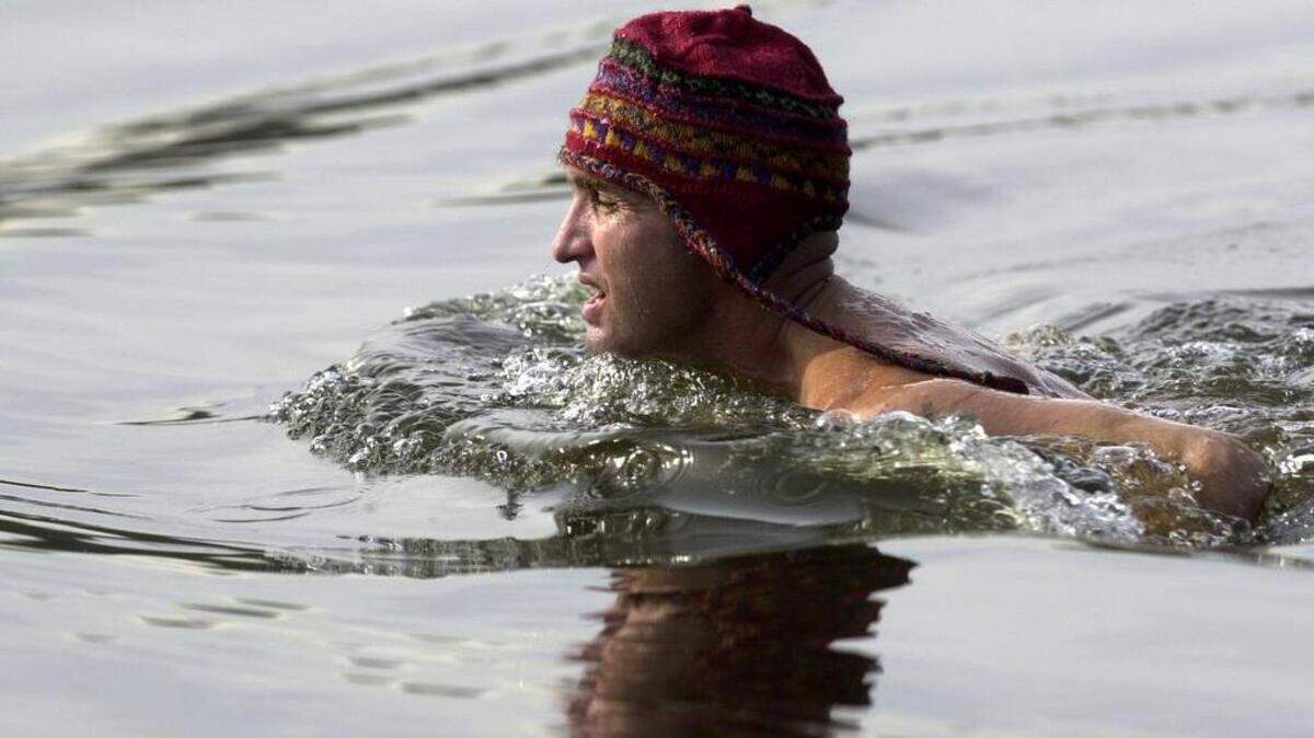 Polar Bear Plunge participants take a cool dip for charity.