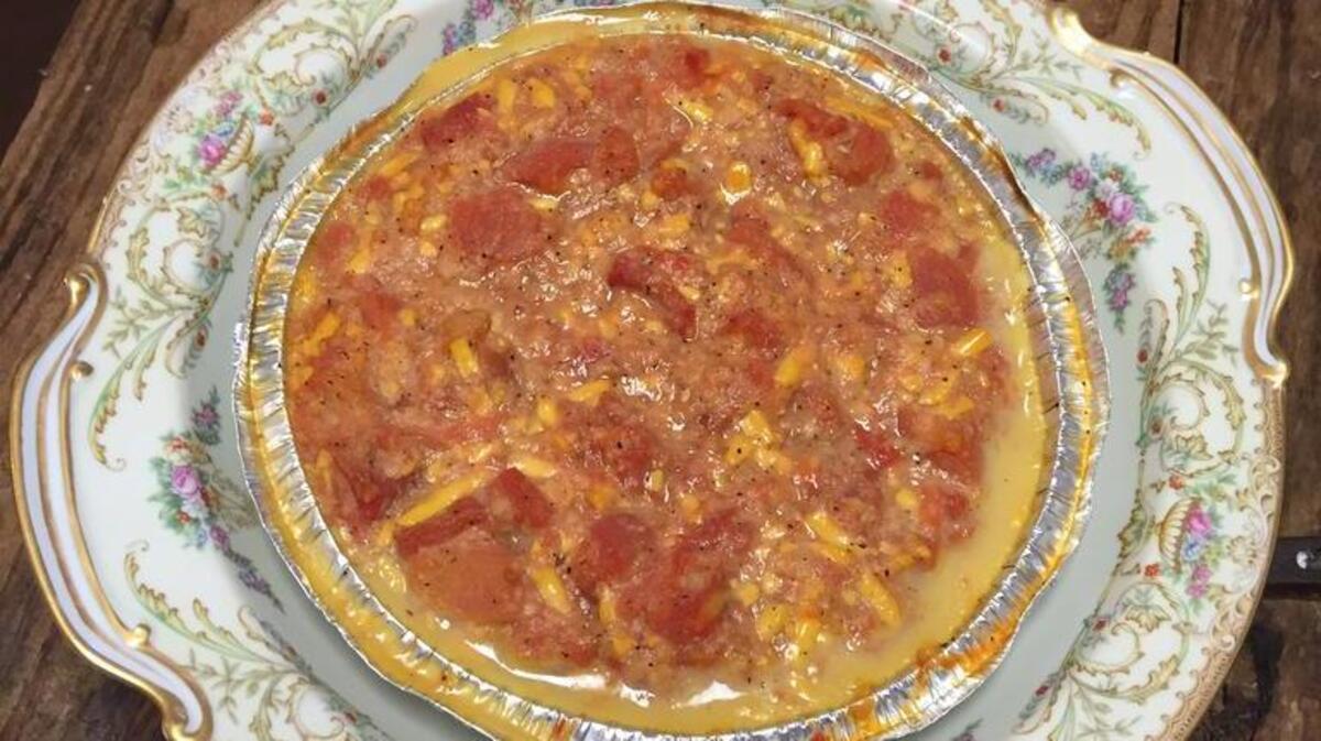 The Farmer’s Shed: Tomato cheddar casserole.