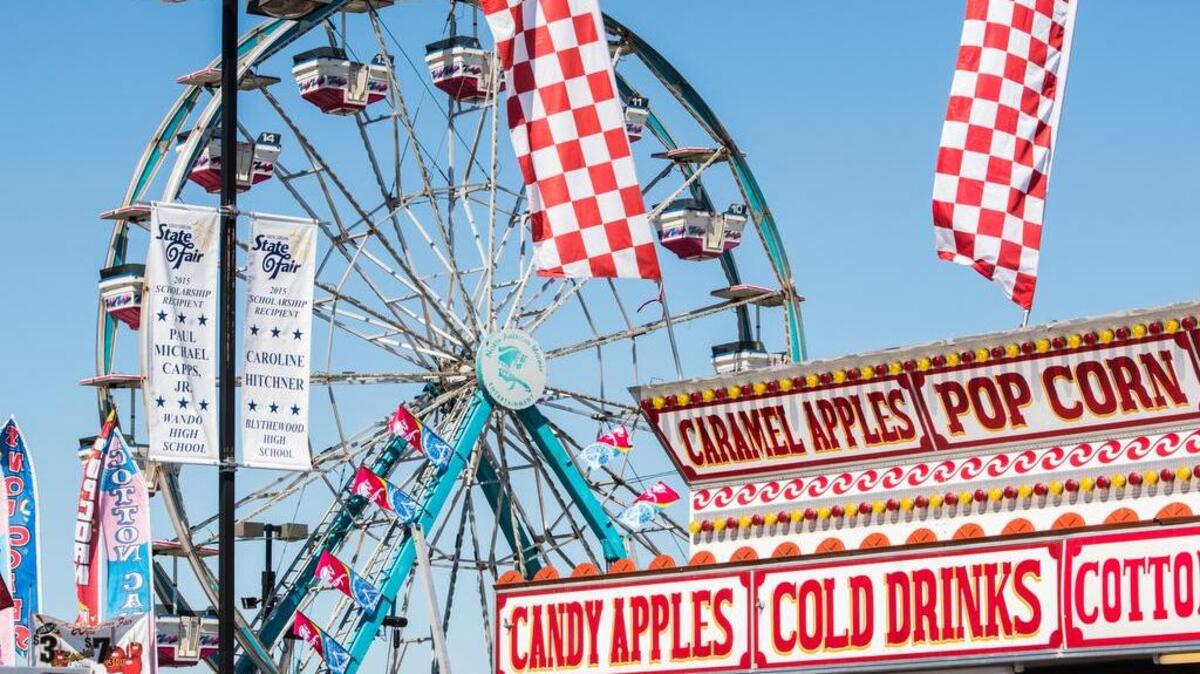 Many of the S.C. State Fair's food stations were already completed and ready to serve fair goers.