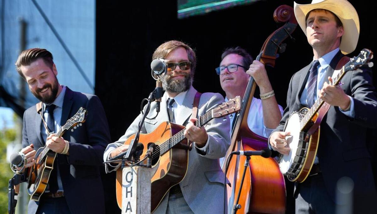 Chatham County Line is, from left, John Teer on mandolin, Dave Wilson on guitar, Greg Readling on bass and Chandler Holt on banjo.