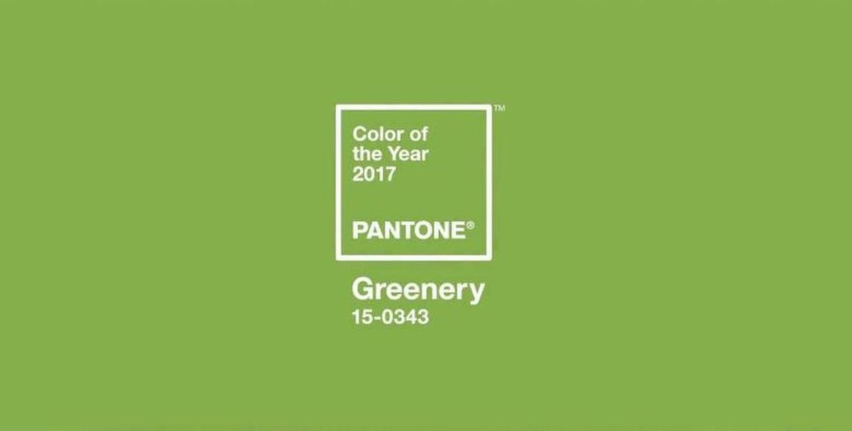 Greenery is Pantone’s 2017 color of the year.