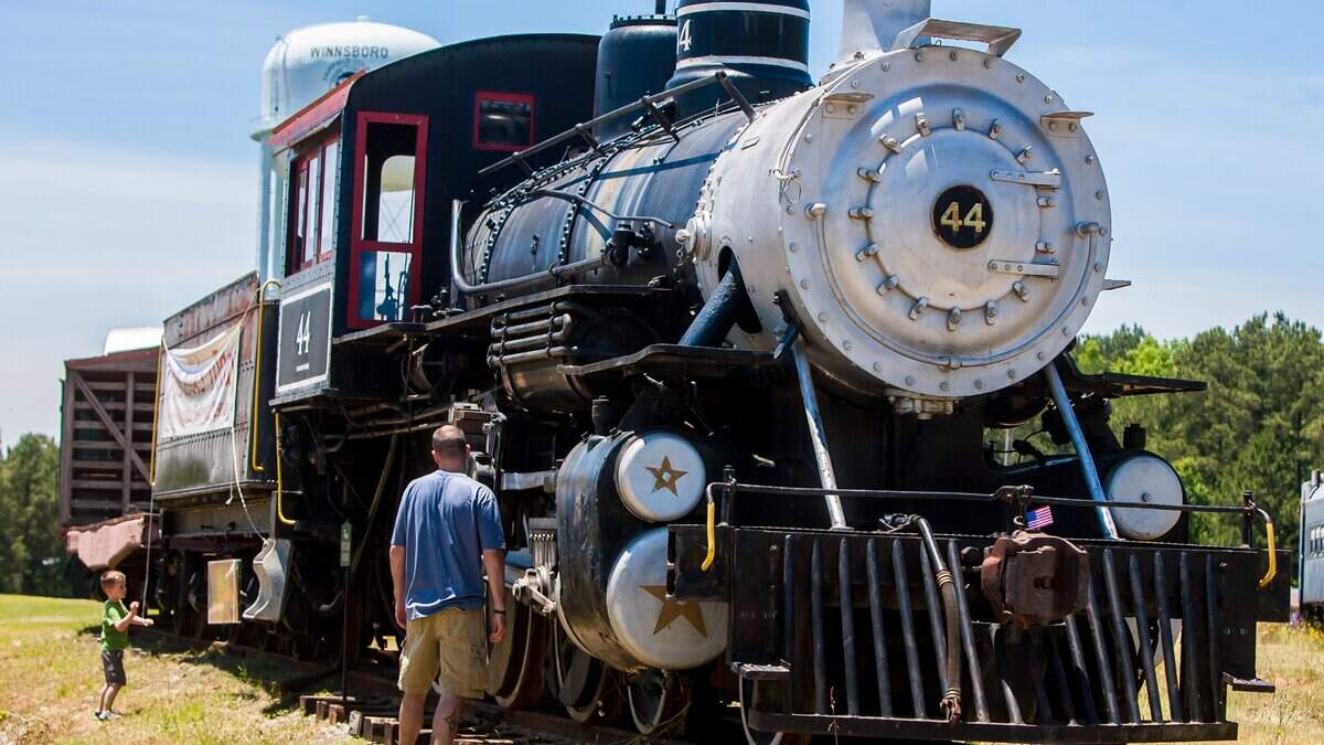 The South Carolina Railroad Museum features a walk-through display train, featuring the 100-year-old Norfolk business car, a Southern Post Office car, a caboose and static display cars, plus rides on an actual train.
