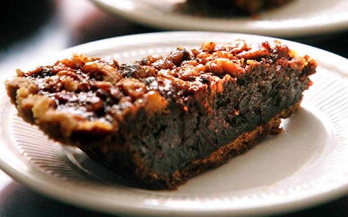 McCutchen House’s chocolate walnut pie.