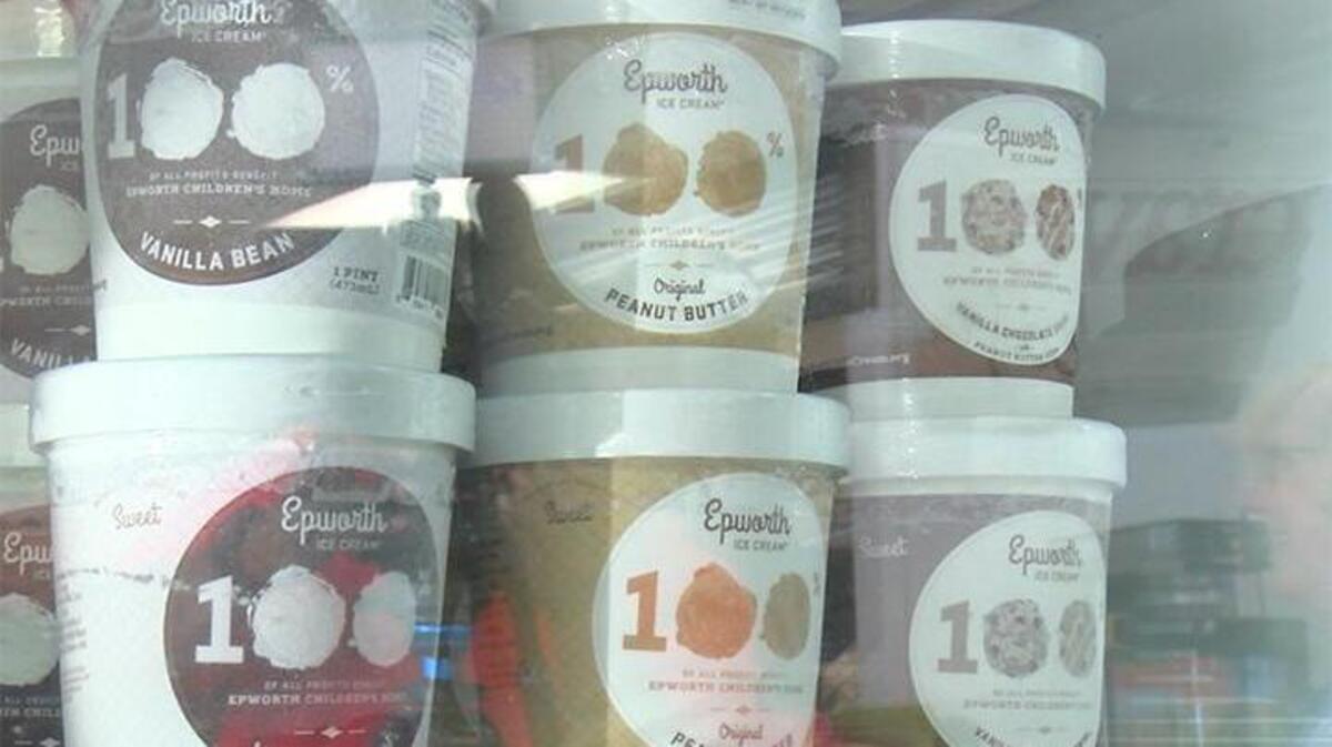 Dig your spoon into a whole quart of Epworth Ice Cream.