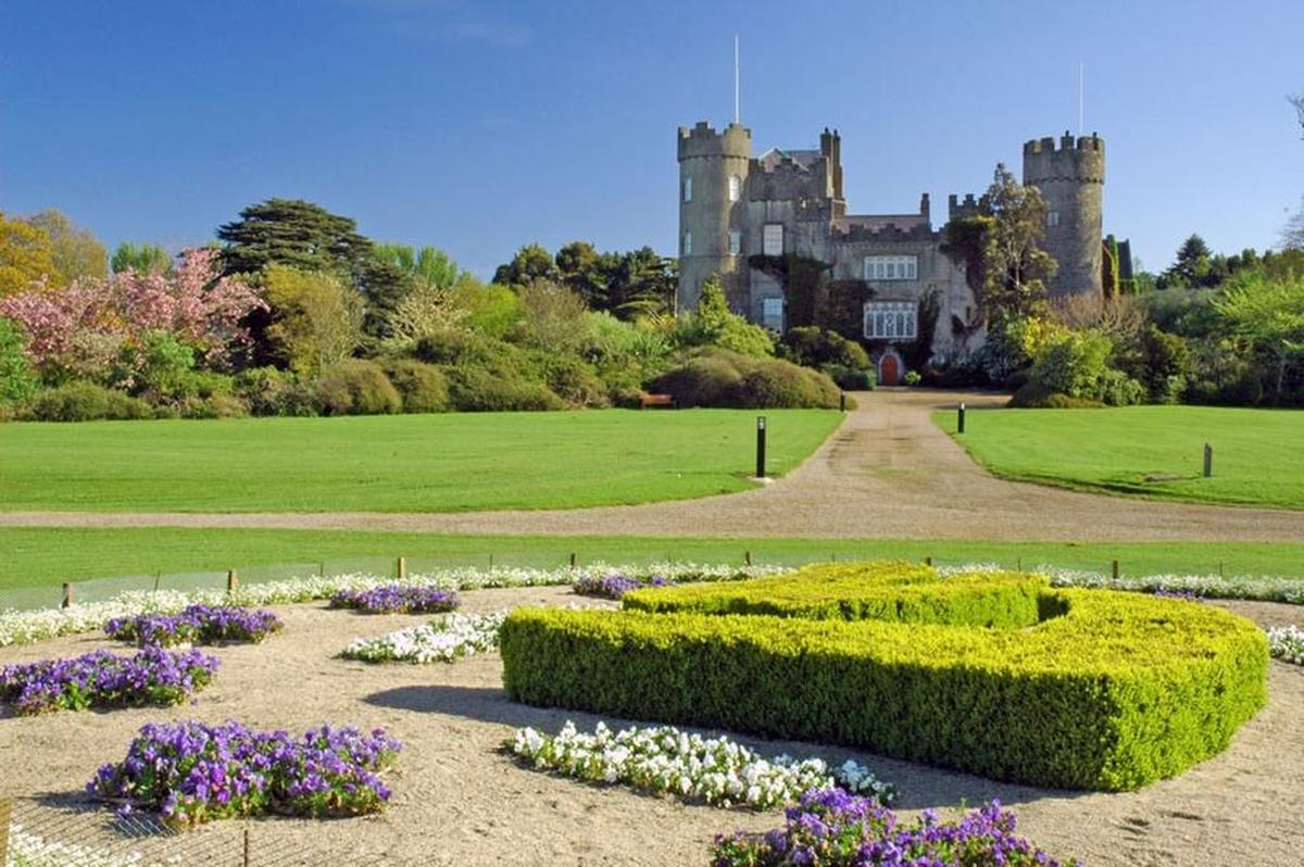 Malahide Castle and Gardens in Dublin, Ireland.