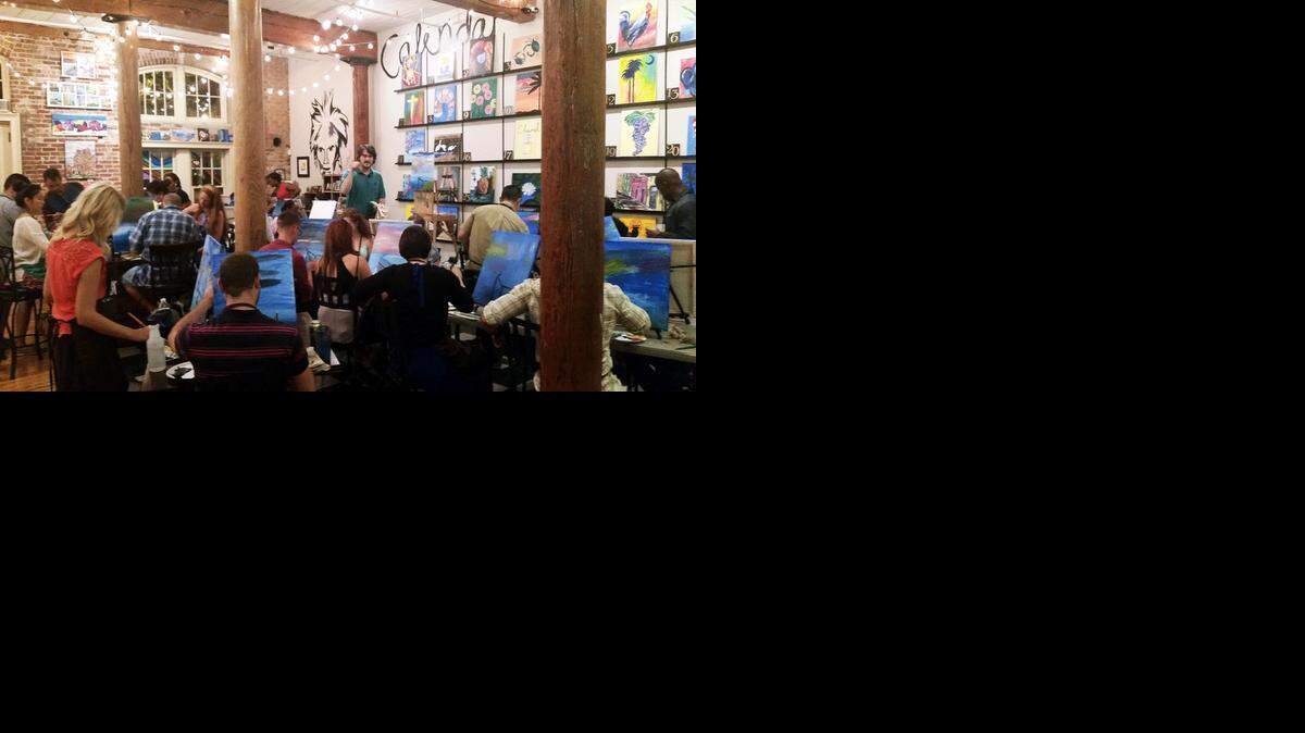 
Studio Cellar painting session
