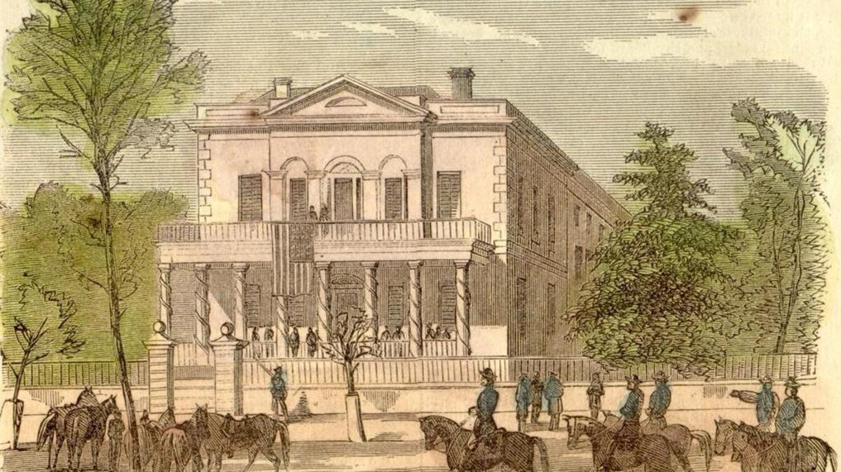 The Hampton-Preston Mansion turns 200 years old this year. This illustration was published April 15, 1865, in Harper’s Weekly, nearly two months after it was commandeered by Union troops to serve as their area headquarters.