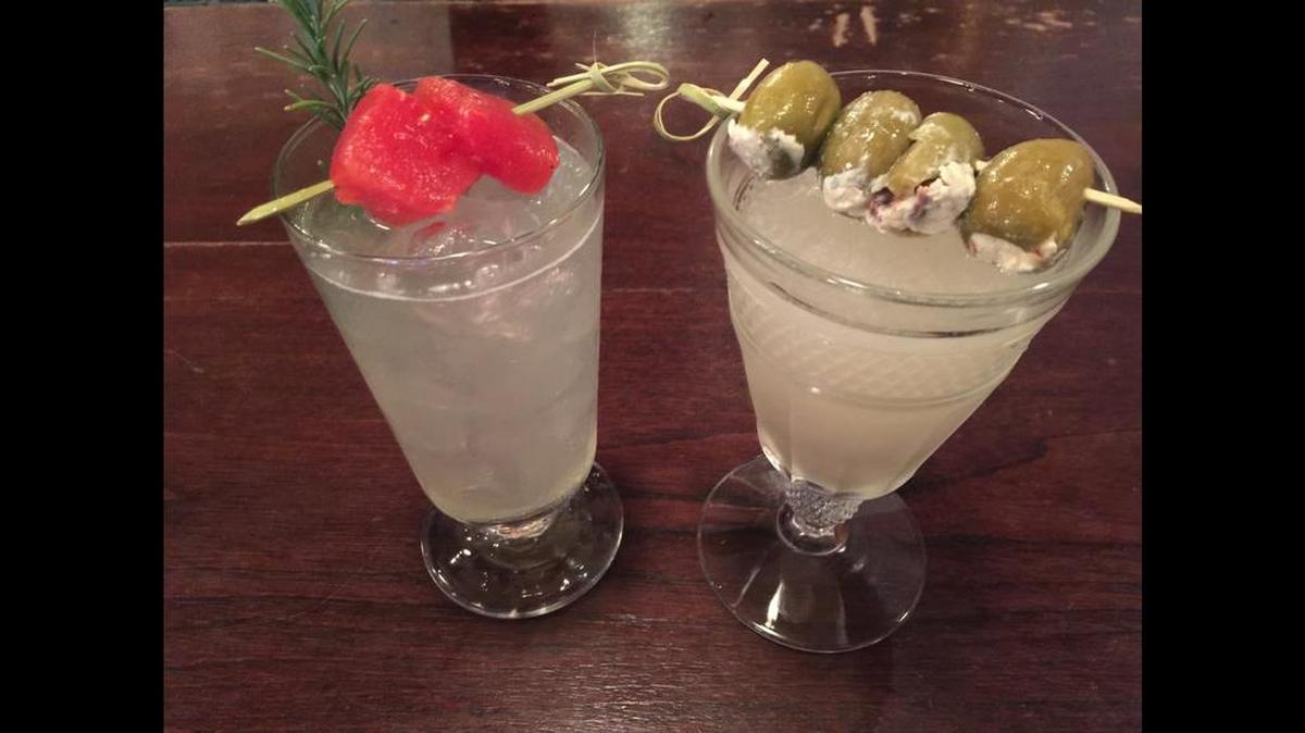 Motor Supply’s election drink specials are the Bad Hombre, left, and the Nasty Woman.