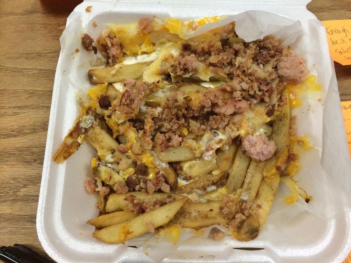 Bacon Cheese fries from J. Peters on Beltline