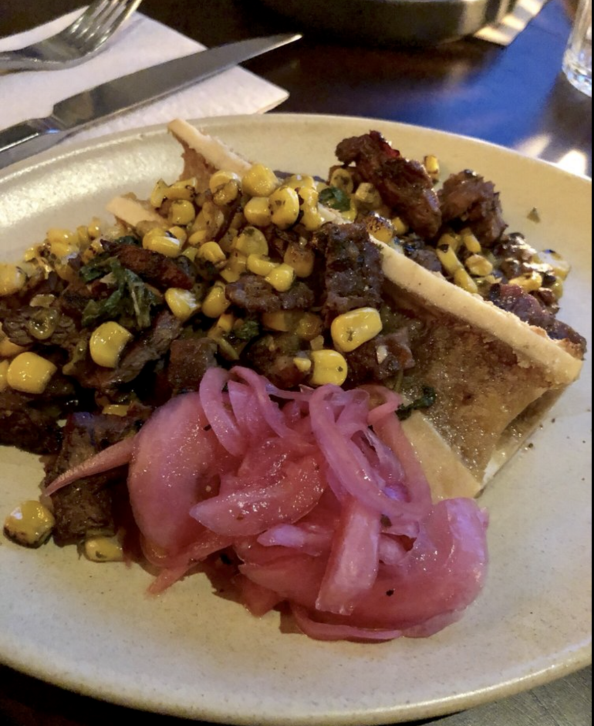 Roasted Bone Marrow at COA Agaveria Y Cocina.