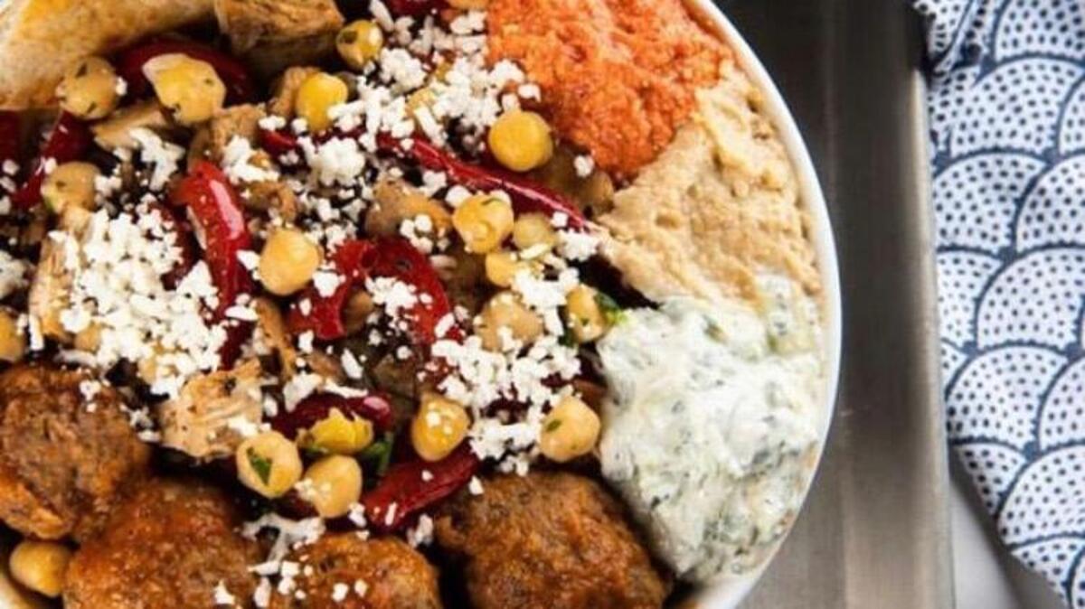 Pile on the fresh ingredients with a bowl at Kairos Mediterranean.