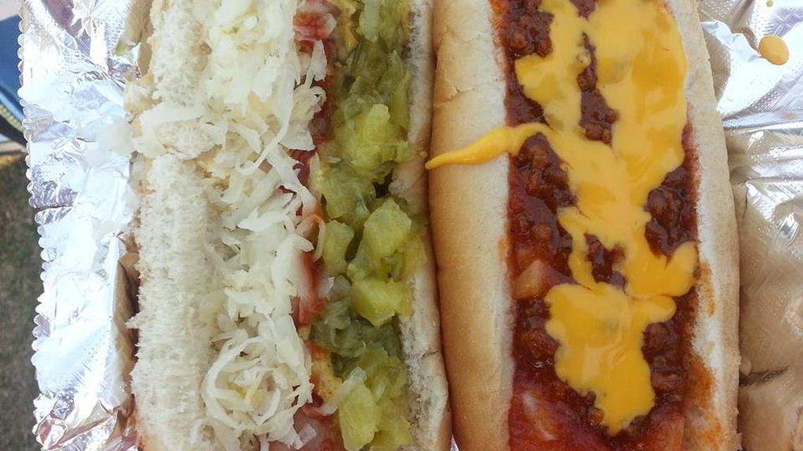 Dogs from The Haute Dog Lady food truck.