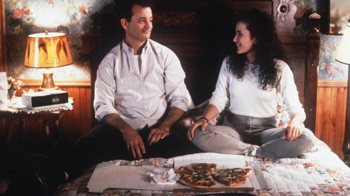Bill Murray and Andie MacDowell appear in ‘Groundhog Day.’