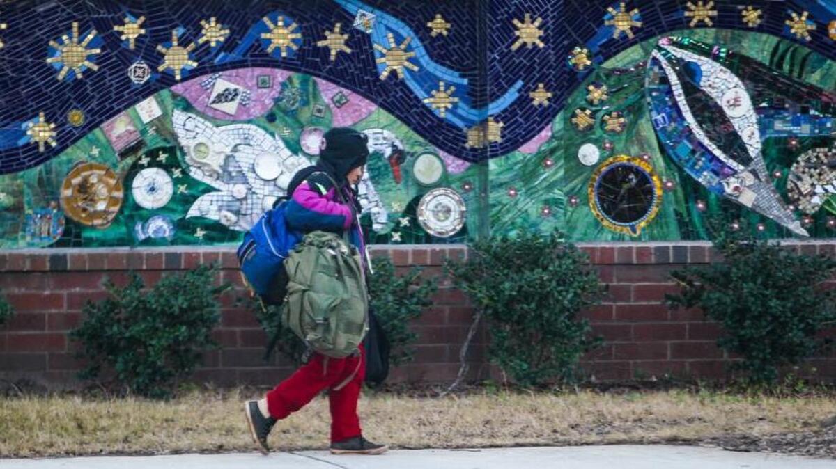 A mural along the side of Transitions center in downtown Columbia.