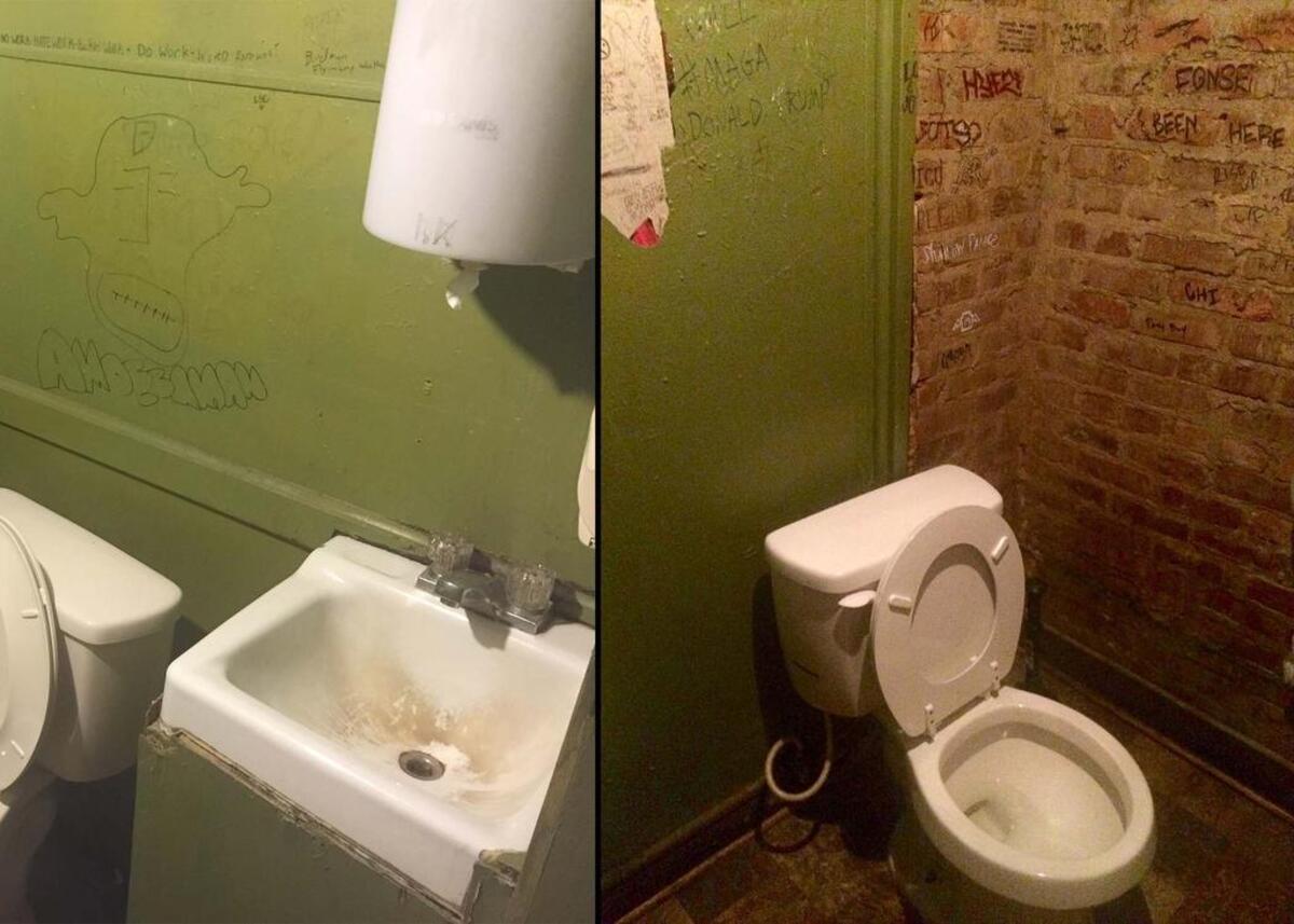 Bathrooms at The Whig.