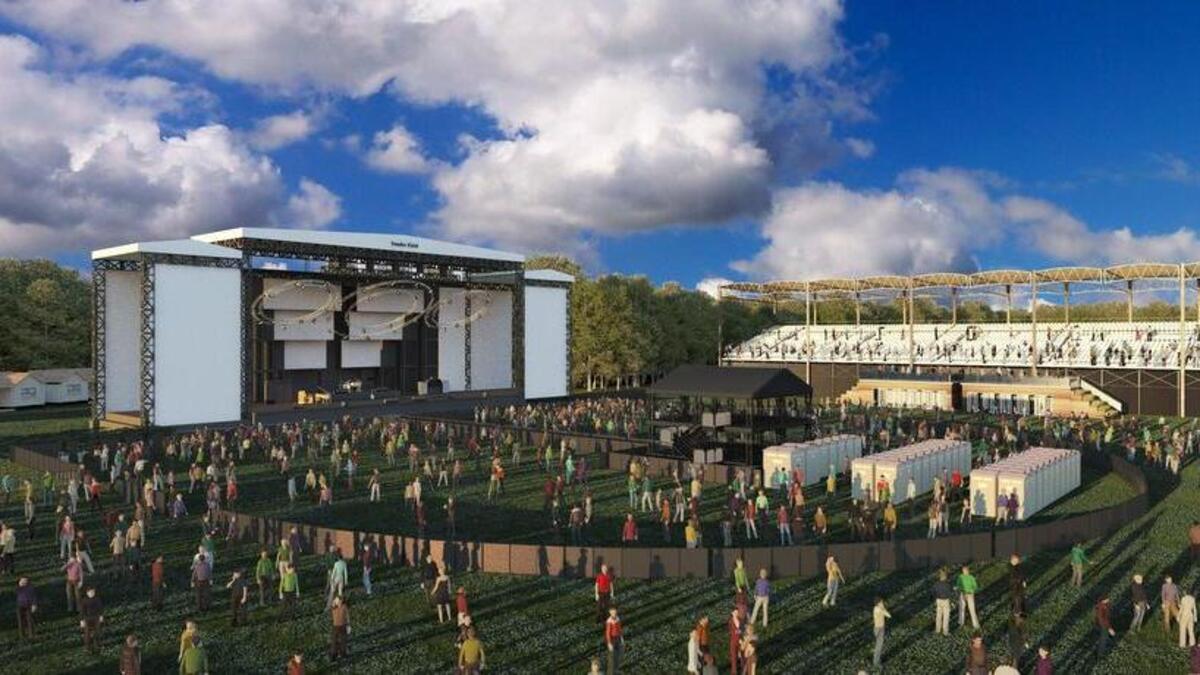 A rendering of the Bowman Bound music festival.