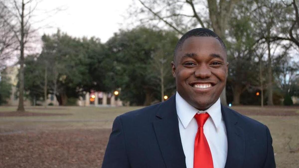 University of South Carolina student government officer Stinson Rogers.