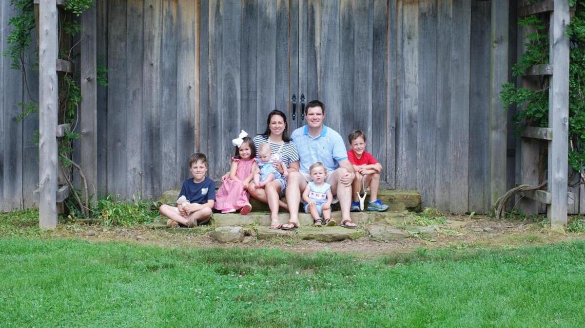 Fine children’s clothing line creator and owner Anne Pierce lives in Columbia with her husband and their five children.