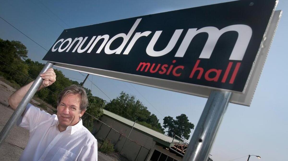 Tom Law and his Conundrum Music Hall in West Columbia.