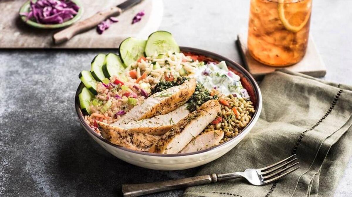 Zoe’s Kitchen trio bowl.