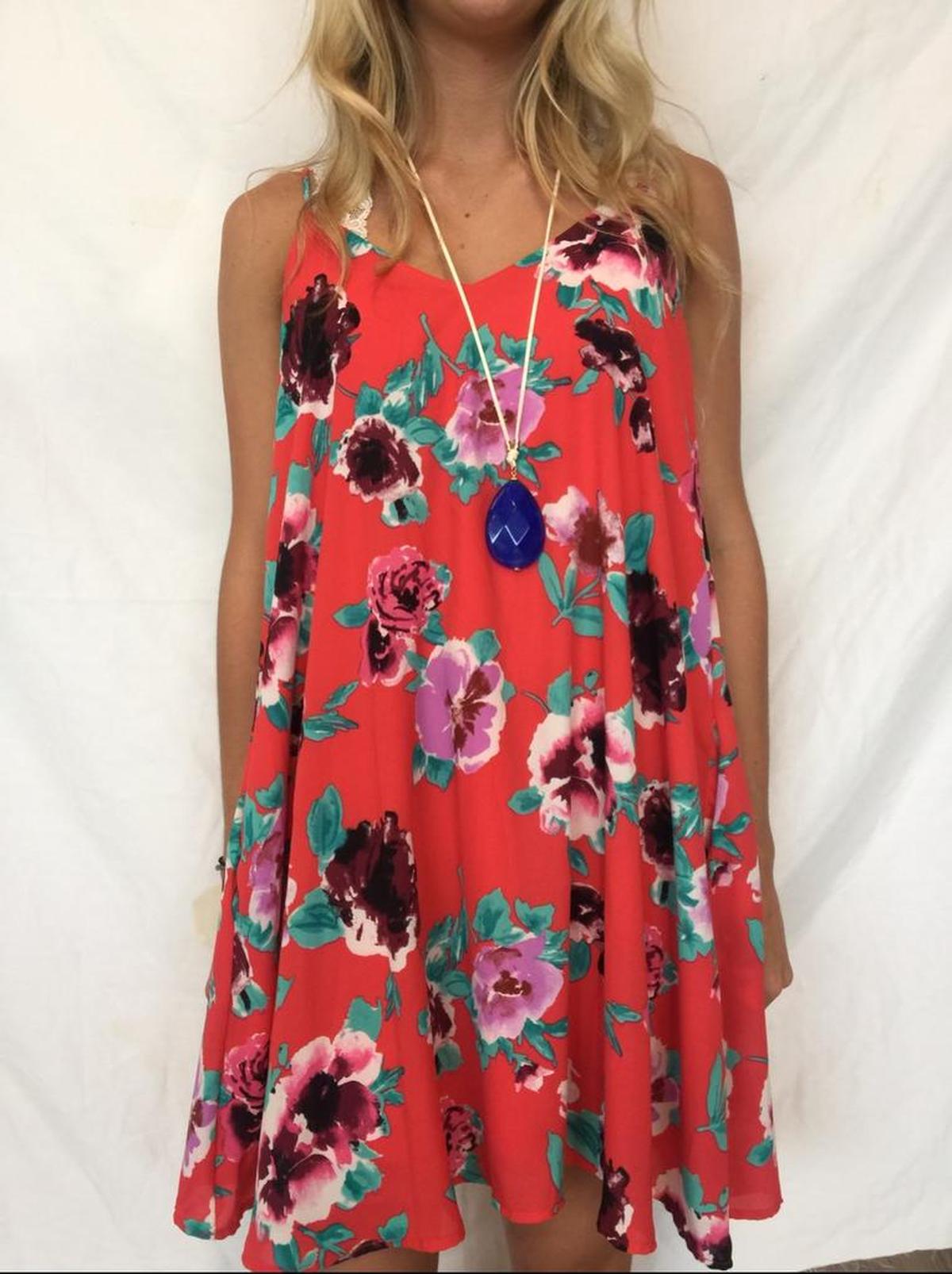 Blakely floral print dress, $40 at Entourage.