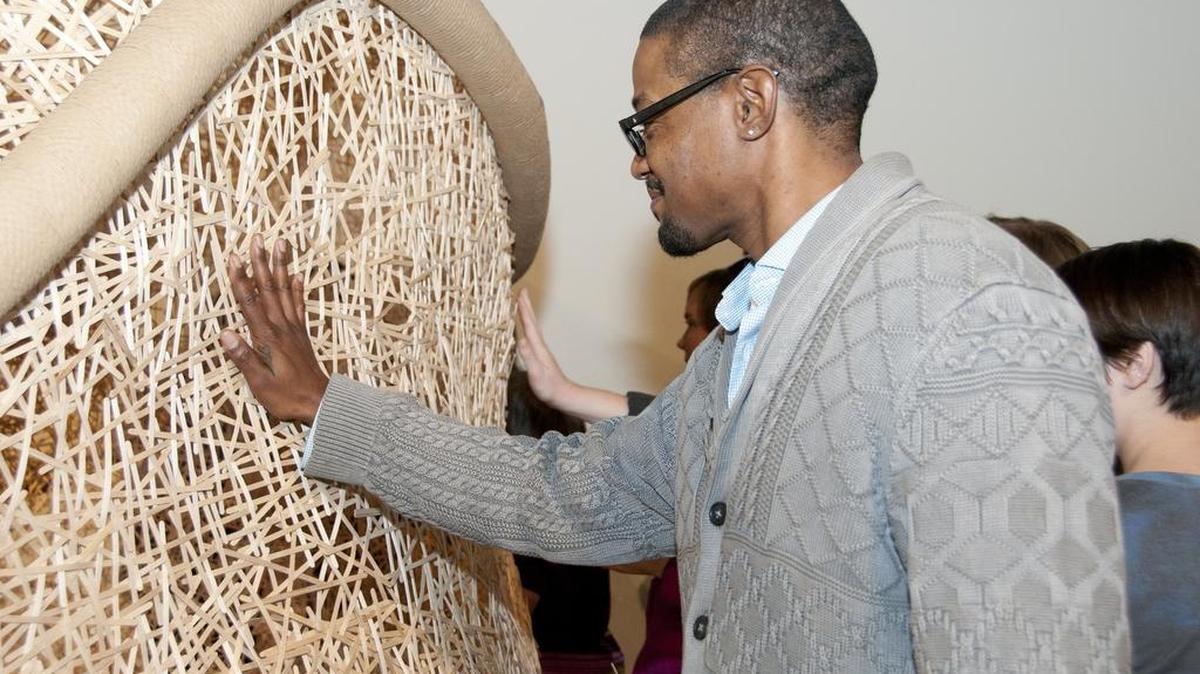 Visitors were invited to dismantle artist Jonathan Brilliant’s sculpture “Building a Universe” at a past Art Day.