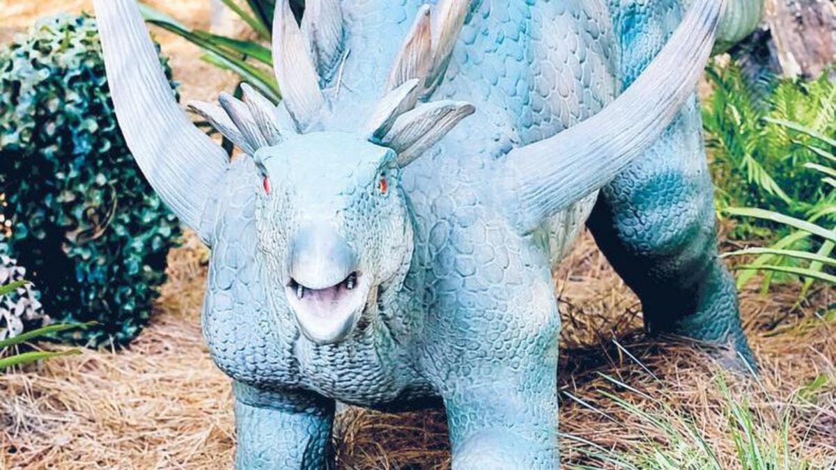 “Dinosaurs Around the World: The Great Outdoors” is open through Oct. 31 at Riverbanks Zoo & Gardens.