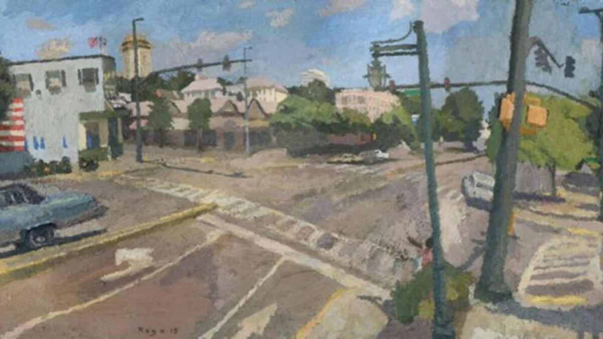 “Five Points” by Brian Rego. Below, ‘Five Points Fountain,’ by Blue Sky.