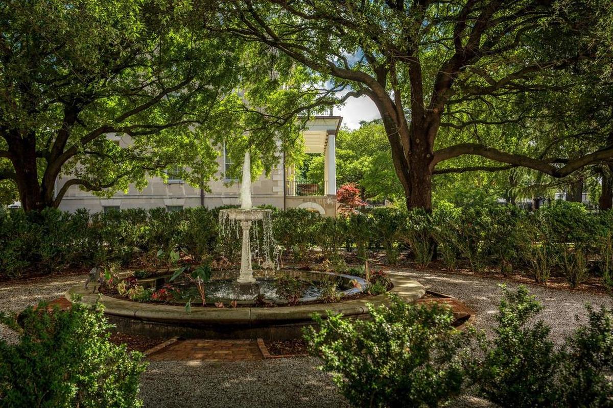 A restoration of the Hampton-Preston Gardens is scheduled to be complete this spring.