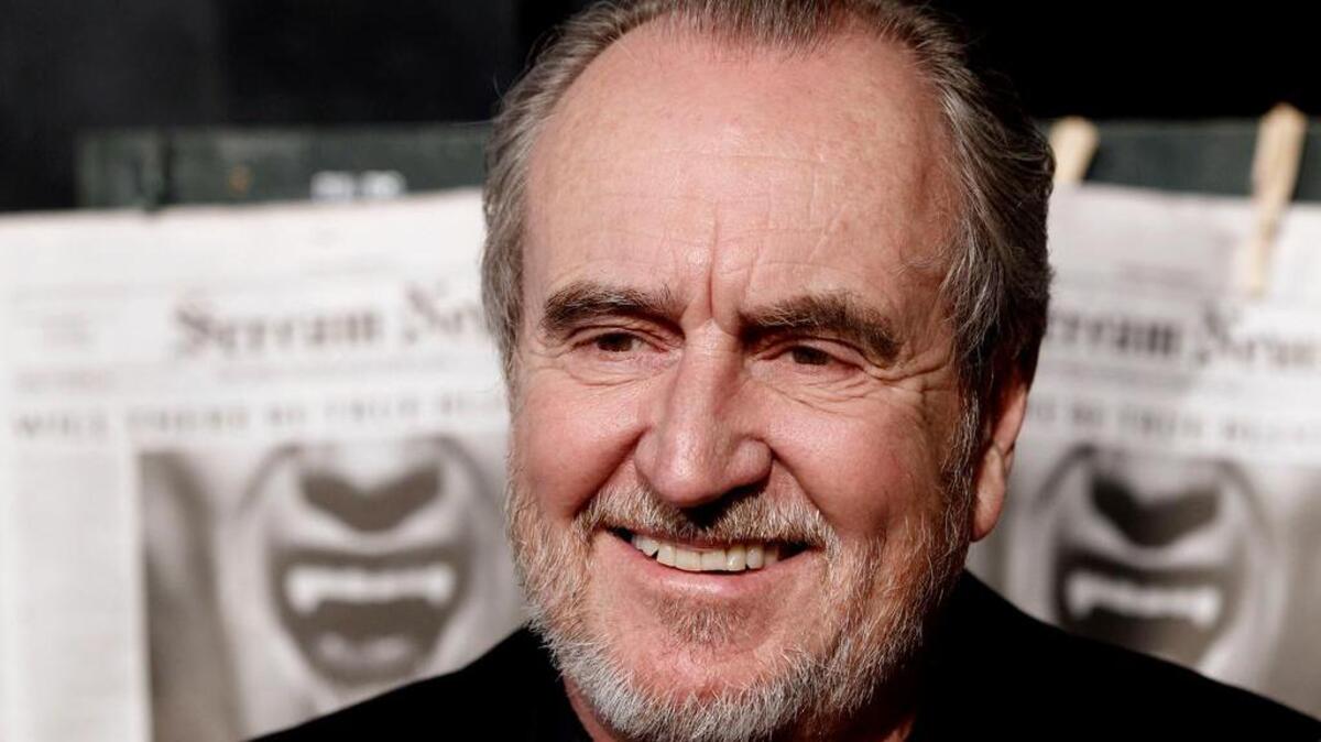 
File- This Oct. 16, 2010, file photo shows Wes Craven arriving at the Scream Awards in Los Angeles. Craven, whose "Nightmare on Elm Street" and "Scream" movies made him one of the most recognizable names in the horror film genre, has died. He was 76. Craven's family said in a statement that he died in his Los Angeles home Sunday after battling brain cancer. (AP Photo/Matt Sayles, File) 
