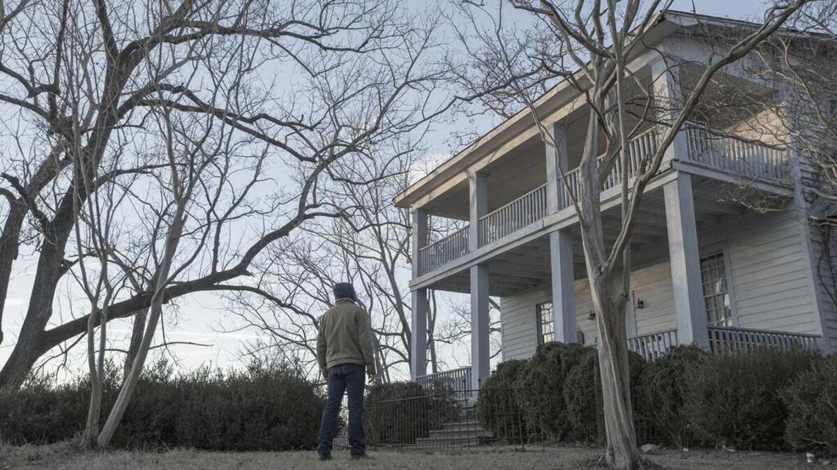 
A publicity photo from the Cinemax show “Outcast” shows actor Patrick Fugit in front of a home in Chester. The show’s production is based out of Rock Hill.
