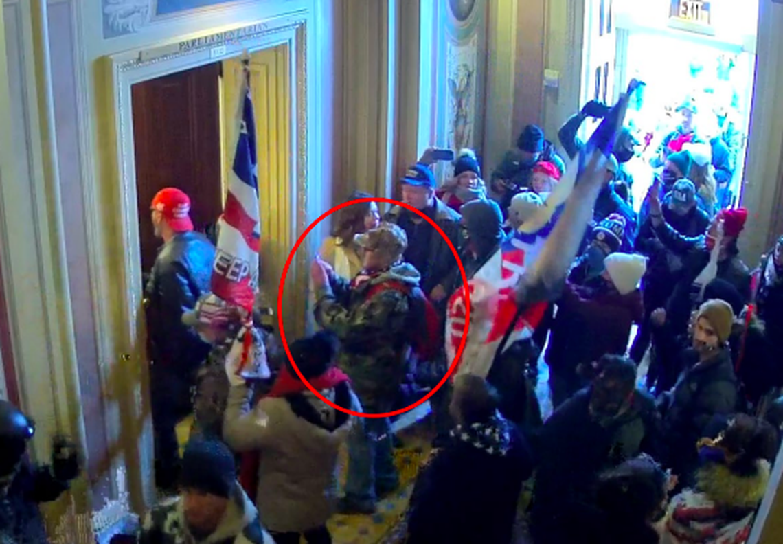 Derek Cooper Gunby, of Anderson, South Carolina, has been accused of entering the U.S. Capitol building during the Jan. 6 riot.