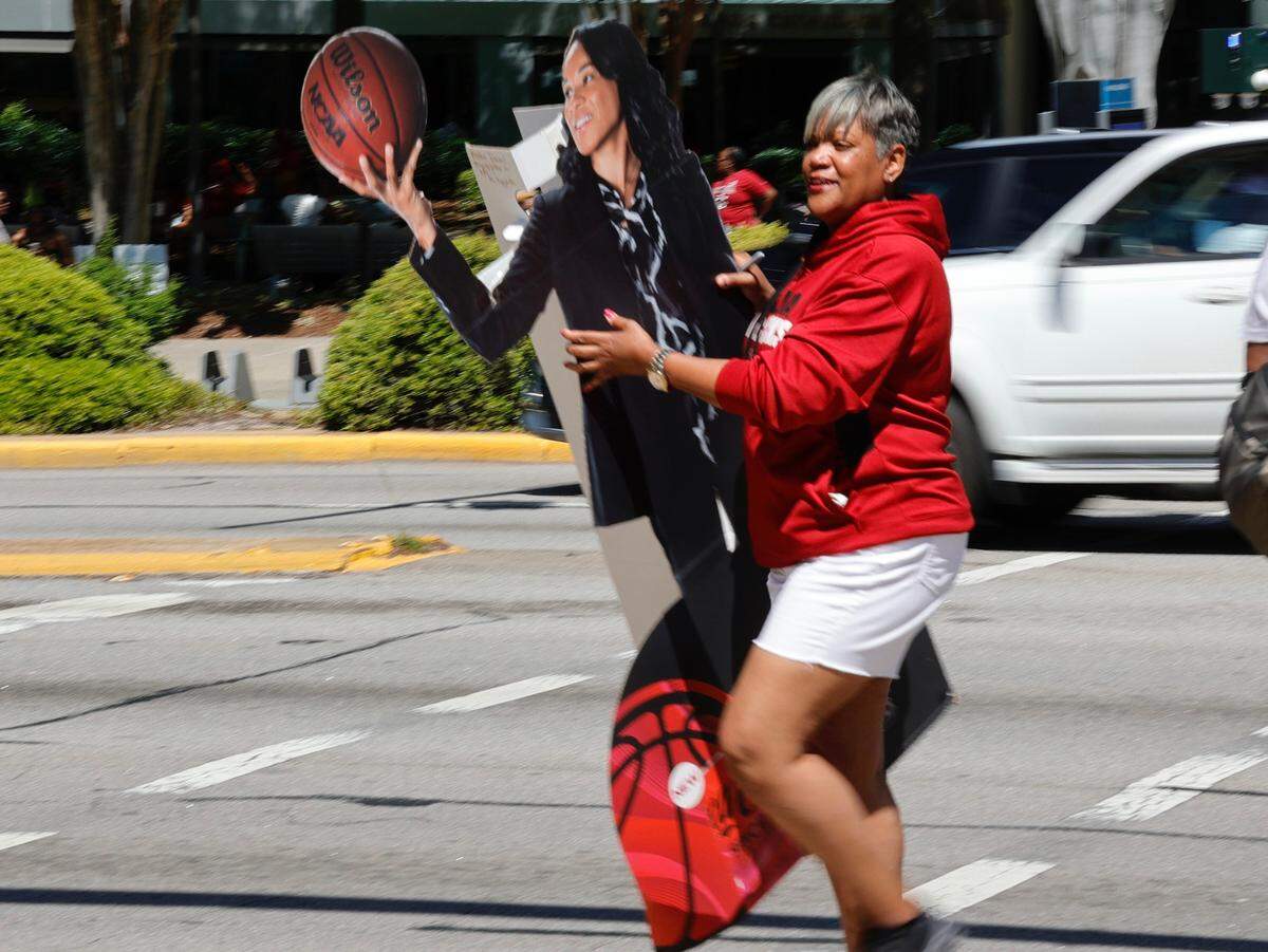 The city of Columbia holds a parade on Main Street to honor the South Carolina women’s basketball team’s 2024 national championship.
