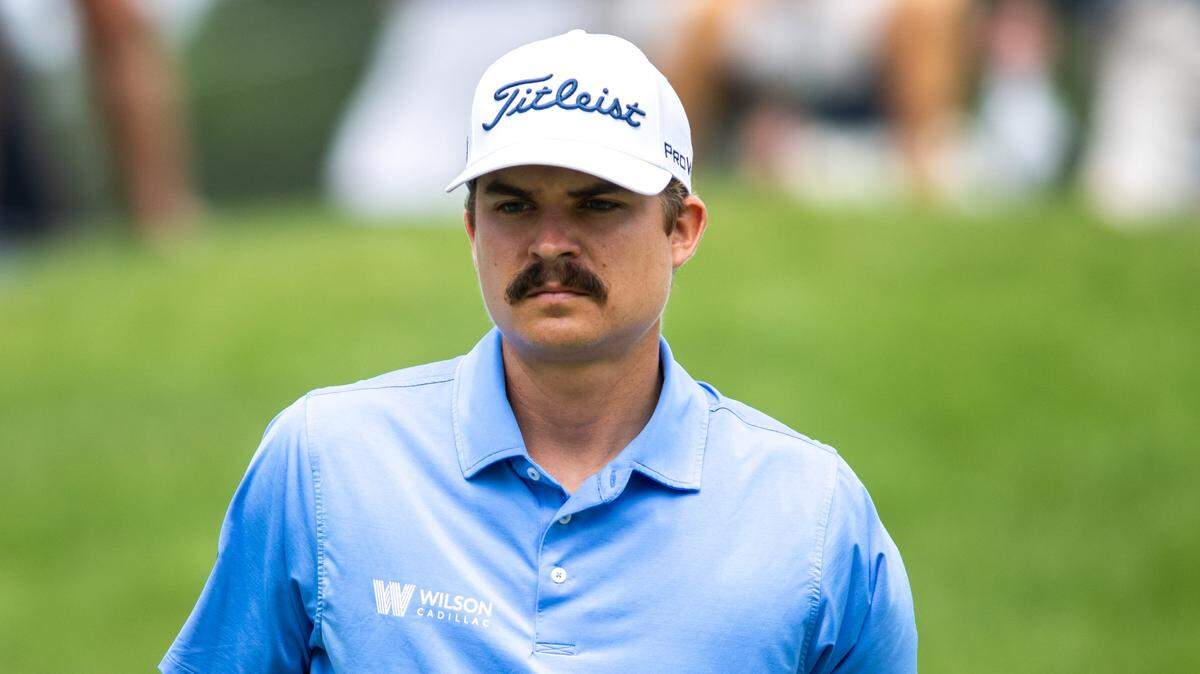 Carson Young lines up a putt on the first green during the final round of the John Deere Classic golf tournament. Mandatory Credit: Joseph Cress-USA TODAY Sports