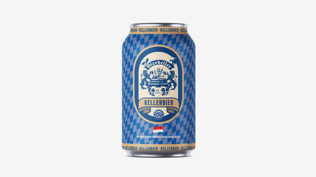The can design for Bierkeller Columbia’s Kellerbier, which it soon plans to distribute statewide.