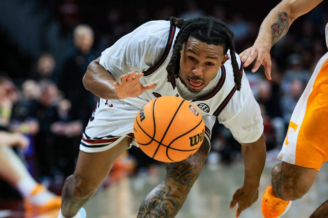 Meechie Johnson returned to South Carolina as one of the Gamecocks’ splash transfer portal additions for this season.