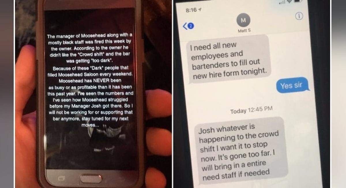 Former regulars at Moosehead Saloon share the social media posts and screen shots they saw about allegations connected to the bar’s owner.