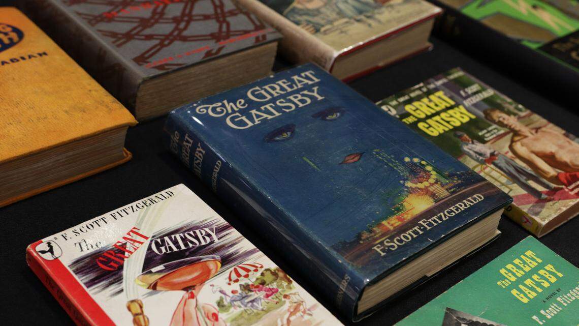 Several of the books in the University of South Carolina’s Matthew J. & Arlyn Bruccoli Collection of F. Scott Fitzgerald are shown in this courtesy photo.