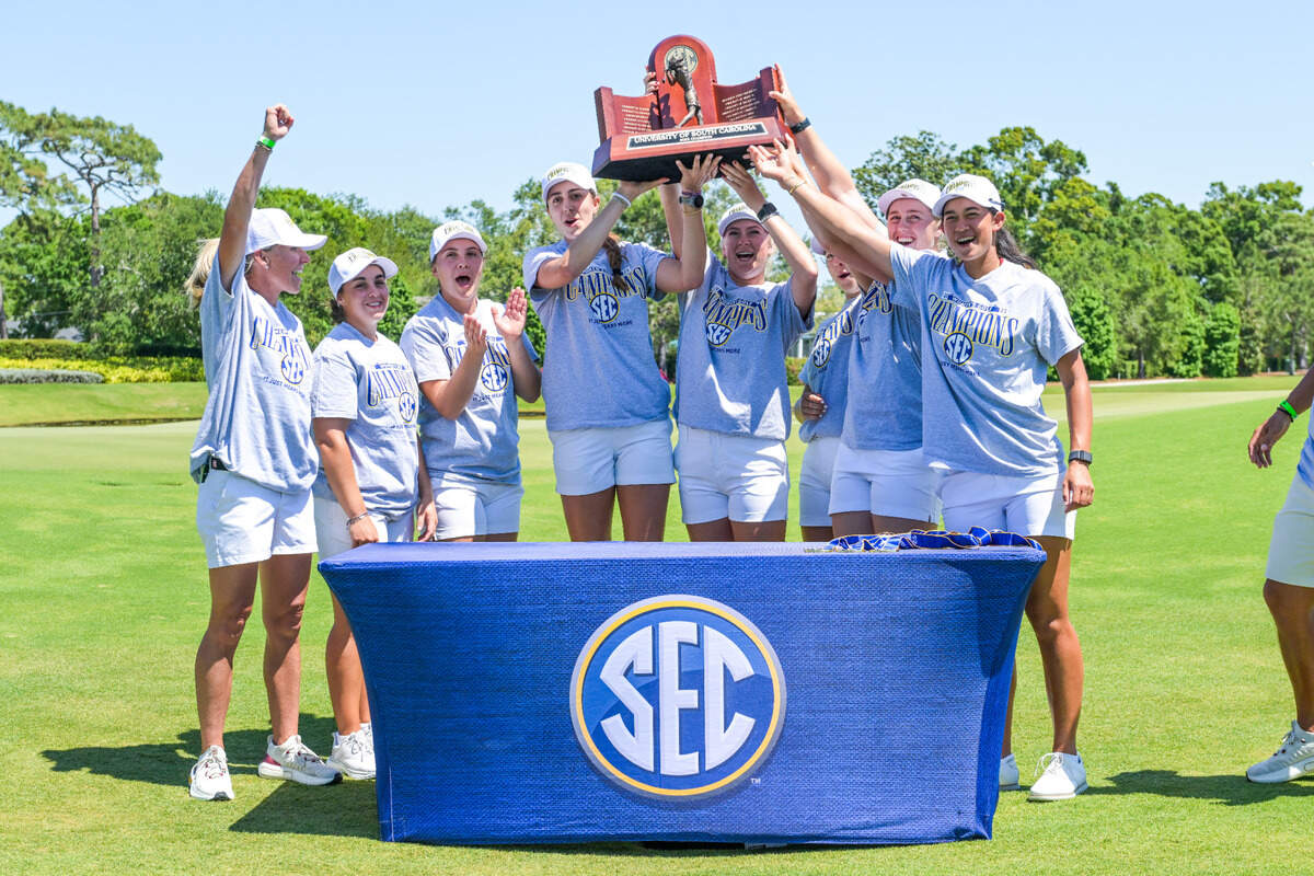 Teams participate in round one of the 2025 SEC Women’s Golf Championship at the Pelican Golf Club on Friday, April 18, 2025 in Belleair, Florida.
