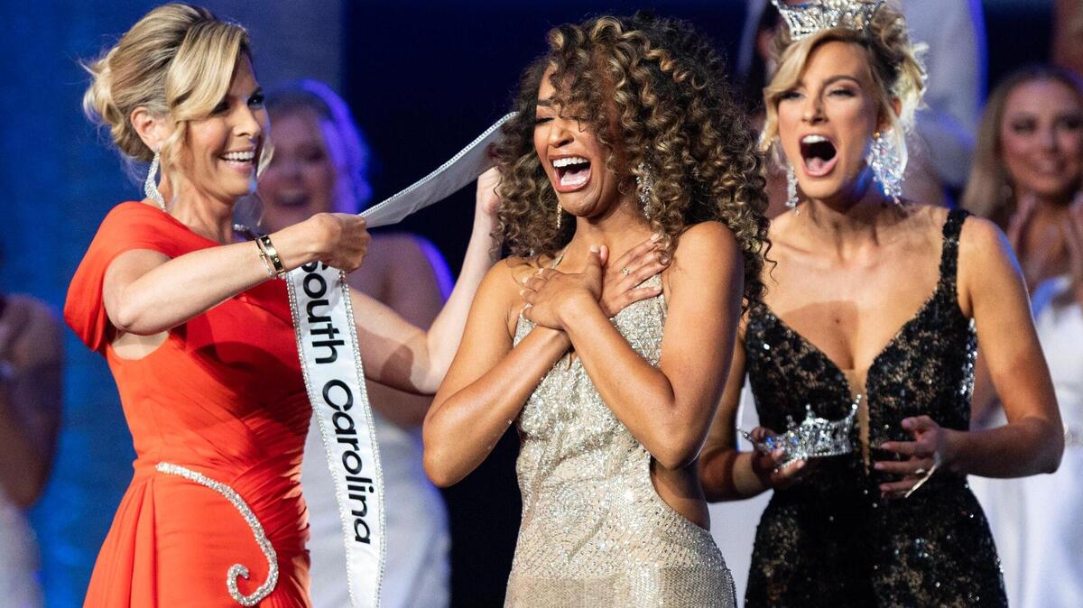 Jada Samuel is crowned Miss South Carolina 2023 at the Township Auditorium on Saturday, June 24, 2023.